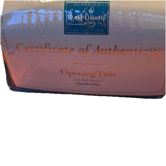 WDCC Cinderella, Opening Title Movie Scroll 1992 in Box with Certification OA - Picture 10 of 12